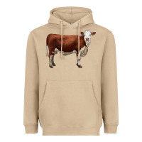 Mushroom hereford cow Heavyweight Hoodie - LillyAllenDesigns