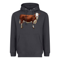 Smoke hereford cow Heavyweight Hoodie - LillyAllenDesigns