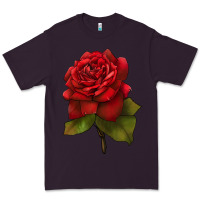 Plum Oklahoma Rose Illustrations Premium Tee - LillyAllenDesigns