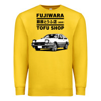 Lemon initial d fujiwara tofu shop ae86 manga Premium Sweatshirt - lanVoArt