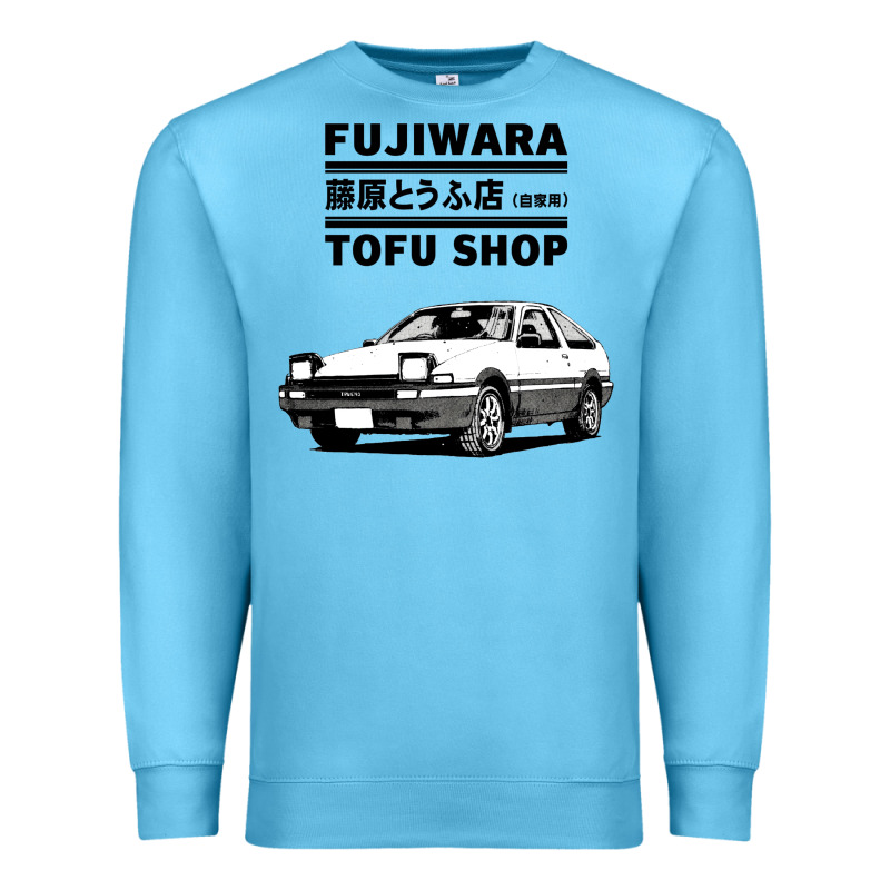 Initial D Fujiwara Tofu Shop Ae86 Manga Premium Sweatshirt by lanVoArt | Teevron