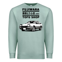 Seafoam initial d fujiwara tofu shop ae86 manga Premium Sweatshirt - lanVoArt