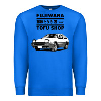 True Royal initial d fujiwara tofu shop ae86 manga Premium Sweatshirt - lanVoArt