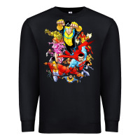 Black invincible and friend hero art Premium Sweatshirt - lanVoArt