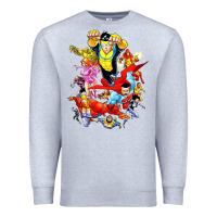 Heather Grey invincible and friend hero art Premium Sweatshirt - lanVoArt