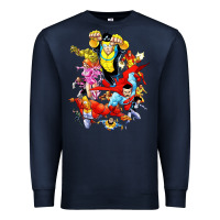 Navy invincible and friend hero art Premium Sweatshirt - lanVoArt
