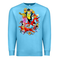 Ocean Blue invincible and friend hero art Premium Sweatshirt - lanVoArt