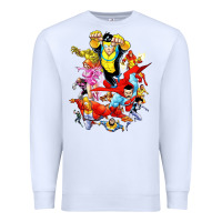 White invincible and friend hero art Premium Sweatshirt - lanVoArt