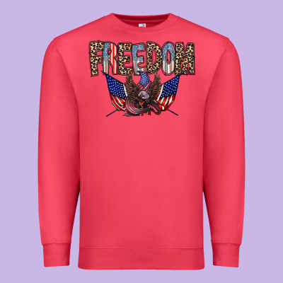 Freedom Premium Sweatshirt Designed By Racoondesign