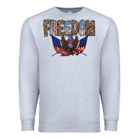 Heather Grey freedom Premium Sweatshirt - RacoonDesign