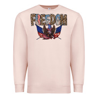 Pale Pink freedom Premium Sweatshirt - RacoonDesign