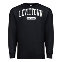 Black levittown new york ny vintage athletic sports design t shirt Premium Sweatshirt - lanVoArt