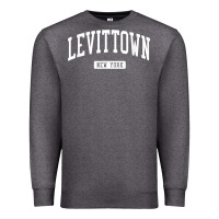 Charcoal Heather levittown new york ny vintage athletic sports design t shirt Premium Sweatshirt - lanVoArt