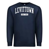 Navy levittown new york ny vintage athletic sports design t shirt Premium Sweatshirt - lanVoArt