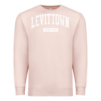 Pale Pink levittown new york ny vintage athletic sports design t shirt Premium Sweatshirt - lanVoArt