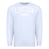 White levittown new york ny vintage athletic sports design t shirt Premium Sweatshirt - lanVoArt