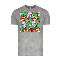 Cloud Rock Christmas cute hippo sitting Vintage Tee - NancyCooperArtShop