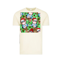 Vintage Arctic Christmas cute hippo sitting Vintage Tee - NancyCooperArtShop