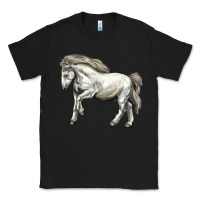 Black percheron horse Classic Tee - LillyAllenDesigns