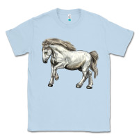 Dusty Blue percheron horse Classic Tee - LillyAllenDesigns