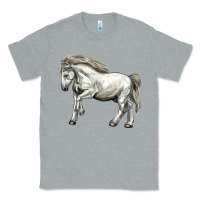Heather Grey percheron horse Classic Tee - LillyAllenDesigns