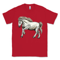 Red percheron horse Classic Tee - LillyAllenDesigns