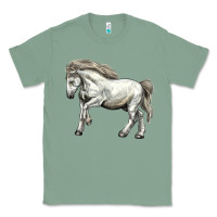 Sage percheron horse Classic Tee - LillyAllenDesigns