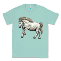 Seafoam percheron horse Classic Tee - LillyAllenDesigns