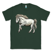 Sports Green percheron horse Classic Tee - LillyAllenDesigns
