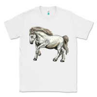 White percheron horse Classic Tee - LillyAllenDesigns