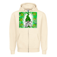 Sandshell St. Patricks Day Gnome Zipper Hoodie - CowhideDigitalArt