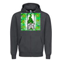 Smoke St. Patricks Day Gnome Zipper Hoodie - CowhideDigitalArt