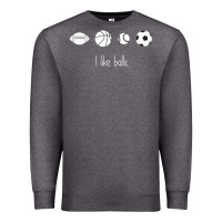 Charcoal Heather Funny Sports Balls Gag Gift Premium Sweatshirt - lanVoArt