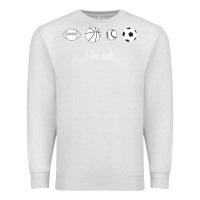 Oatmeal Heather Funny Sports Balls Gag Gift Premium Sweatshirt - lanVoArt