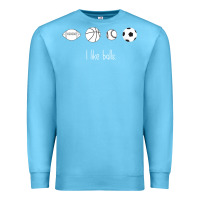 Ocean Blue Funny Sports Balls Gag Gift Premium Sweatshirt - lanVoArt