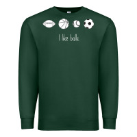 Sports Green Funny Sports Balls Gag Gift Premium Sweatshirt - lanVoArt
