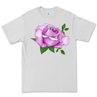 Dove Grey Life's Little Pleasures Rose Premium Tee - LillyAllenDesigns