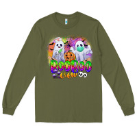 Army Green boo boo crew Long Sleeve Tee - CowGirlArtShop