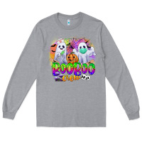 Heather Grey boo boo crew Long Sleeve Tee - CowGirlArtShop