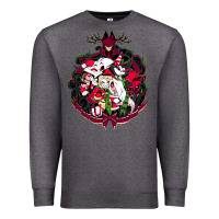 Charcoal Heather hazbin hotel christmas Premium Sweatshirt - lanVoArt