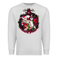 Dove Grey hazbin hotel christmas Premium Sweatshirt - lanVoArt