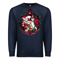 Navy hazbin hotel christmas Premium Sweatshirt - lanVoArt