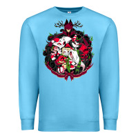 Ocean Blue hazbin hotel christmas Premium Sweatshirt - lanVoArt