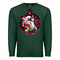 Sports Green hazbin hotel christmas Premium Sweatshirt - lanVoArt