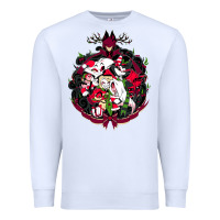White hazbin hotel christmas Premium Sweatshirt - lanVoArt