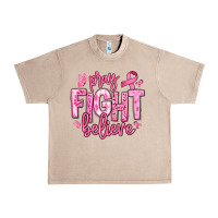 French Oak pray fight believe breast cancer Urban Heavy Tee - texasbilliewilder