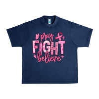 Navy pray fight believe breast cancer Urban Heavy Tee - texasbilliewilder