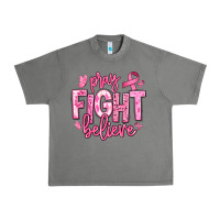Tornado pray fight believe breast cancer Urban Heavy Tee - texasbilliewilder