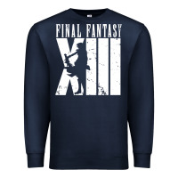Navy final fantasy xiii lightning white Premium Sweatshirt - lanVoArt