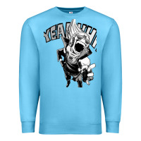 Ocean Blue present mic screaming Premium Sweatshirt - lanVoArt